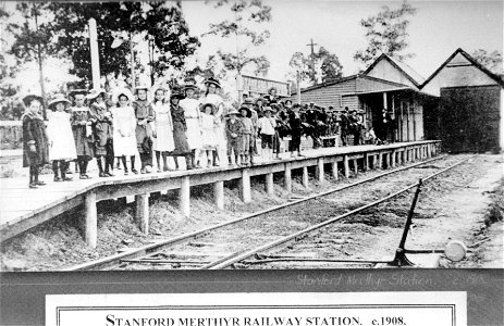 Stanford Merthyr Railway Station, Stanford Merthyr, NSW, [1908]