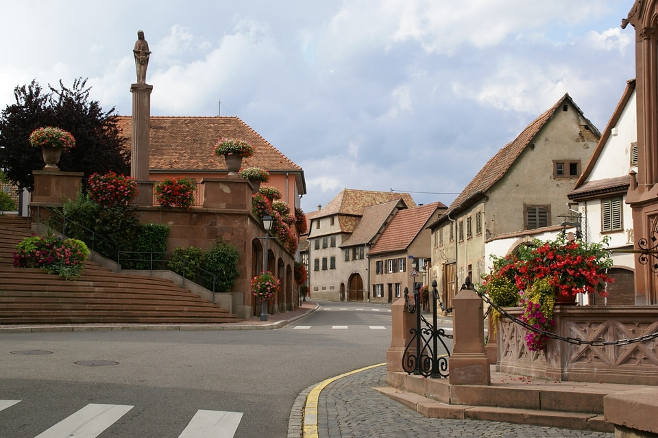 Rue France Alsace Architecture Old Town Travel