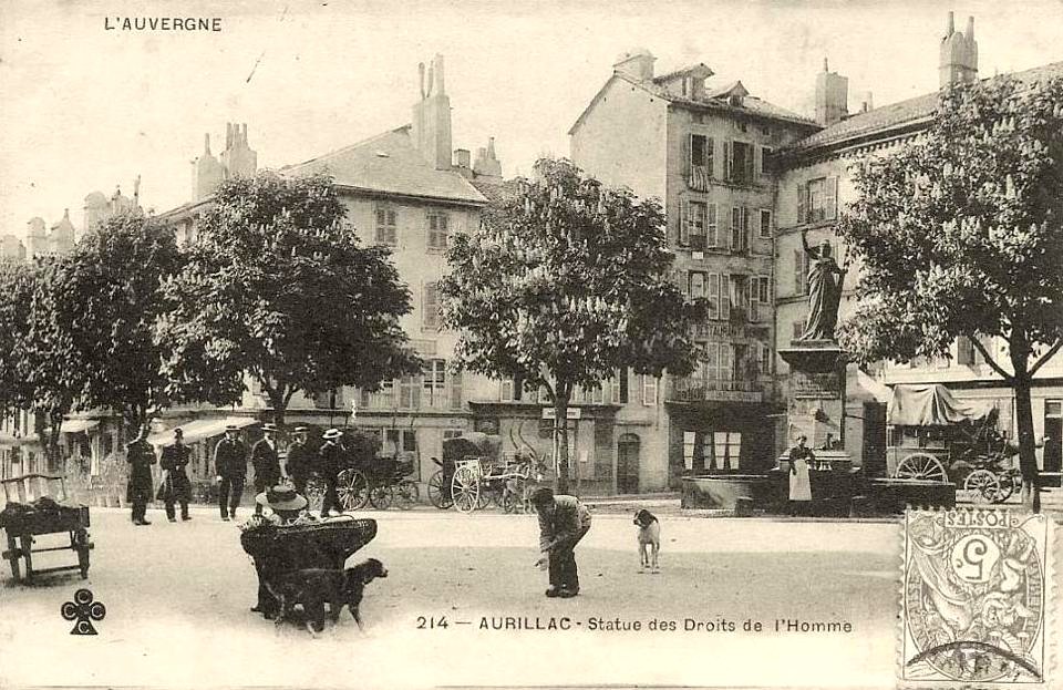 Aurillac.Statue des Droits de l'Homme