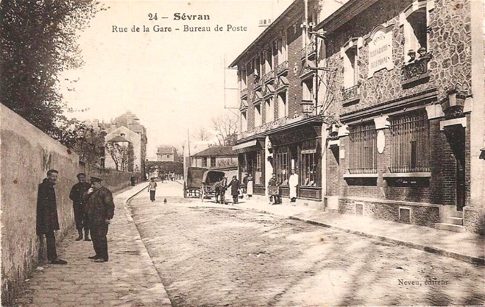 Sevran.Rue de la Gare.Bureau de Poste