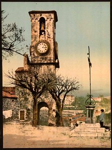 Cannes.Tour du Mont-Chevalier et calvaire, vers 1890