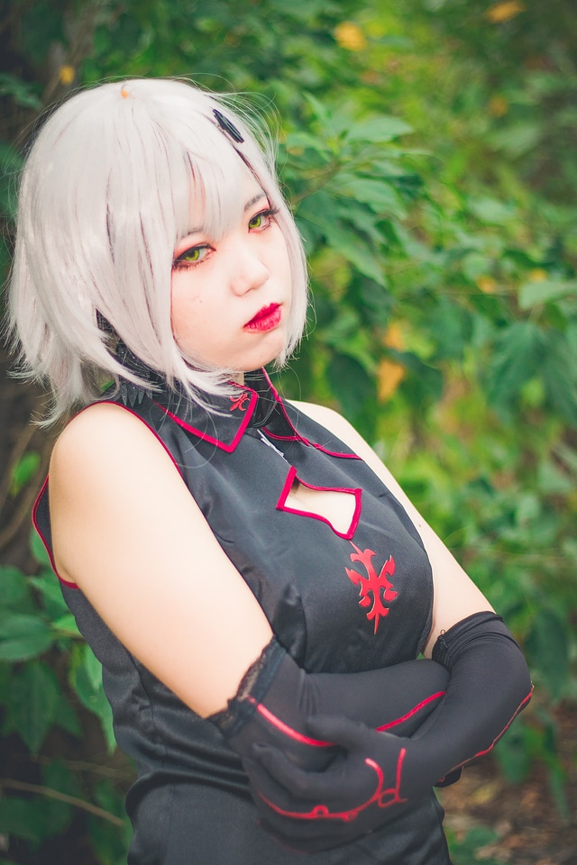 japanese style lolita maid cosplay cute girl