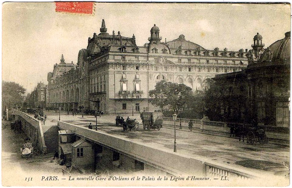 Paris.Nouvelle gare d'orléans.Palais de la Légion d'Honneur