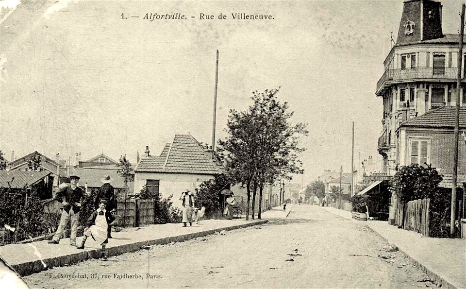 Alfortville.Rue Villeneuve