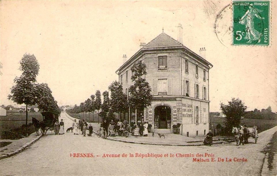 Fresnes (Val-de-Marne).Avenue de la République et chemin des Prés