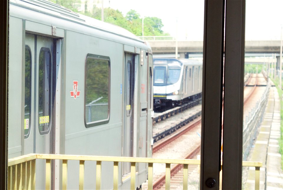 TTC Line1 TRs At Eglinton West. photo