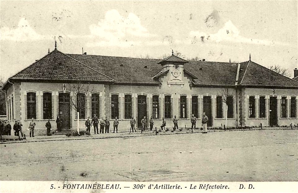 Fontainebleau.306 Régiment d'Artillerie.Le réfectoire