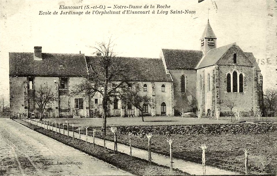 Lévis-Saint-Nom.Abbaye Notre-Dame-de-la-Roche.École de jardinage de l'Oprhelinat d'Élancourt