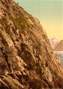 Chamonix-Mont-Blanc.Le Mauvais-Pas, vers 1890