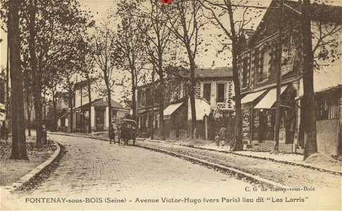 Fontenay-sous-Bois.Avenue Victor-Hugo.Vers Paris