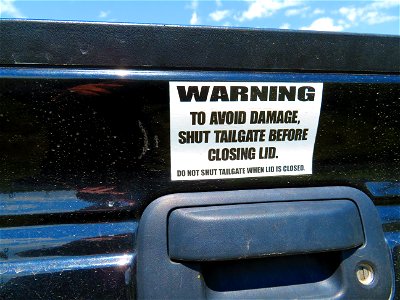 Warning advice