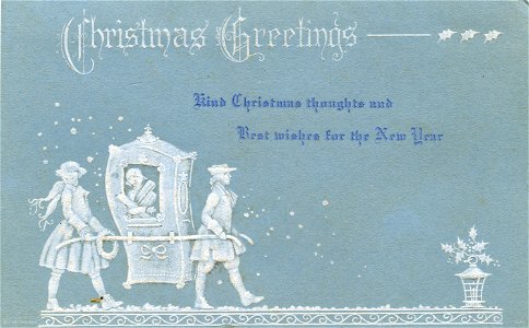 Christmas greetings - Christmas and New Year card, 1942