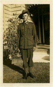 Aub Foster in uniform, [1939-1945] photo