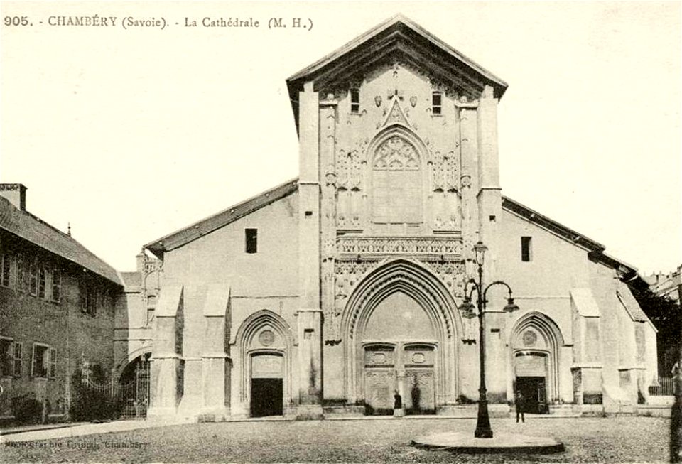 Chambéry.Cathédrale Saint-François-de-Sales de Chambéry, vers 1900