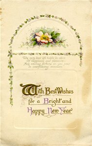 "With best wishes for a bright and happy New Year" - New Year card photo