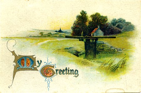 "My Greeting" - Christmas card
