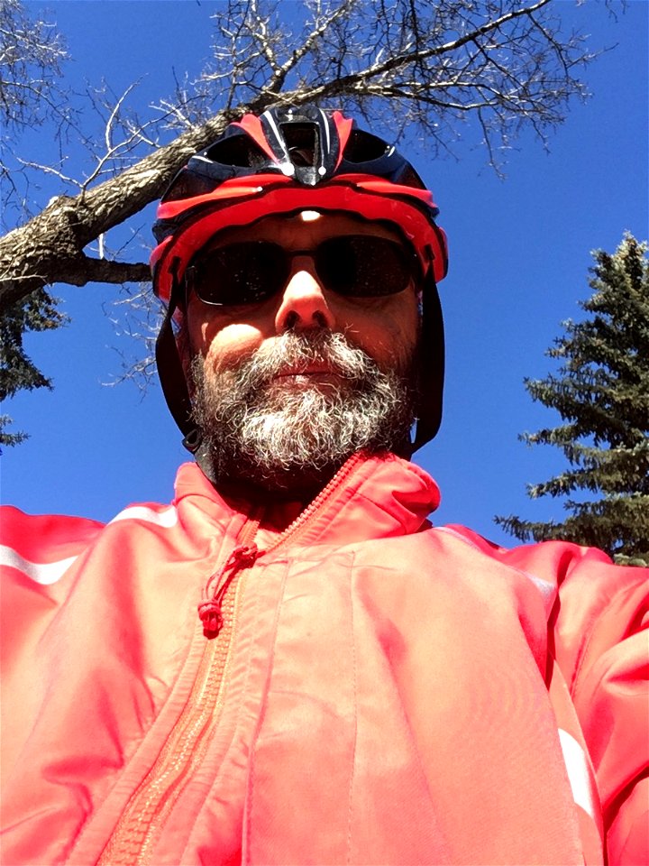 Bundled up and still riding