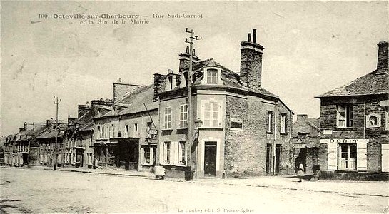 Cherbourg-Octeville.Octeville.Rue Sadi-Carnot.Rue de la Mairie