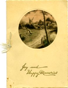 "Joy and happy memories" - Christmas card
