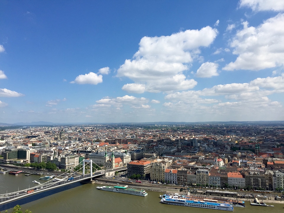 Panoramic view of city Budapest