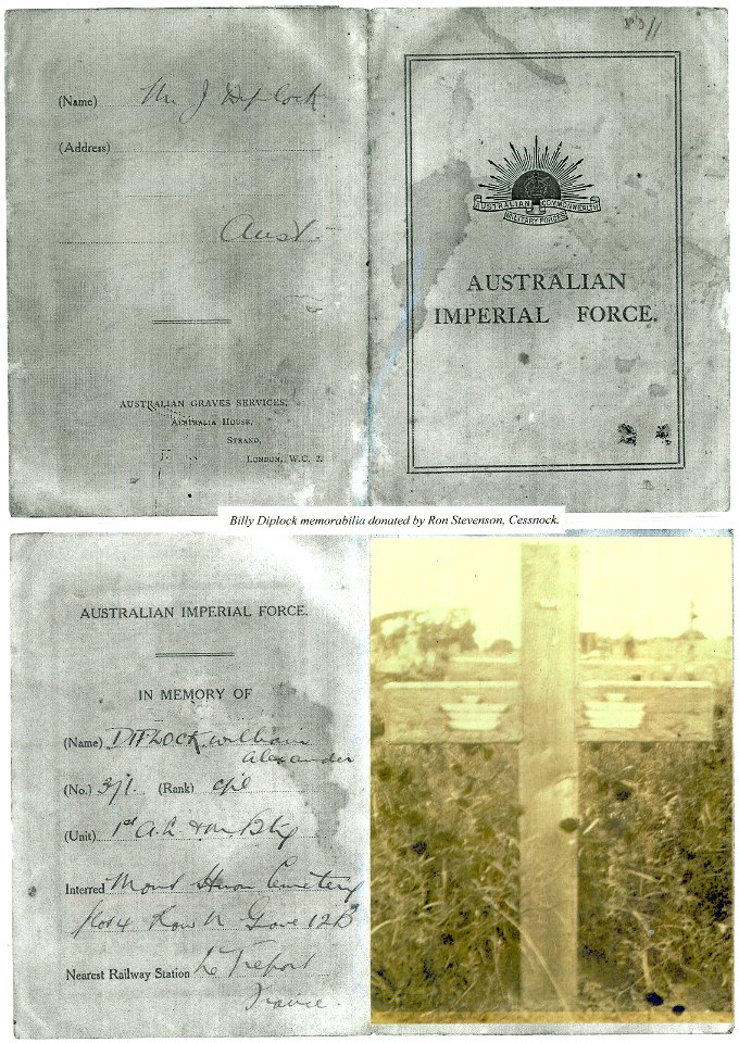 War grave of William Alexander Diplock (1894-1917)