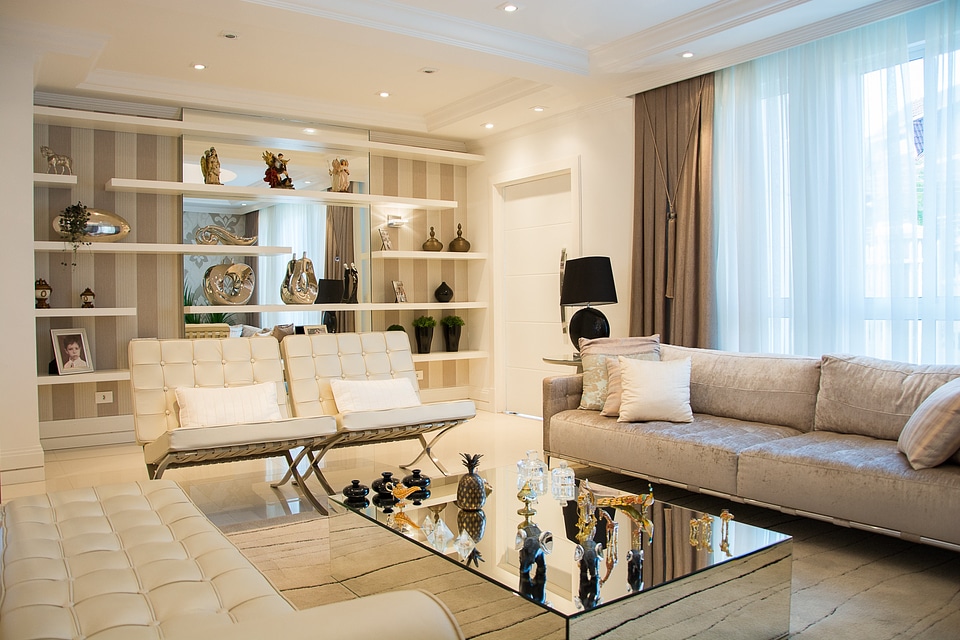 White room with sofa