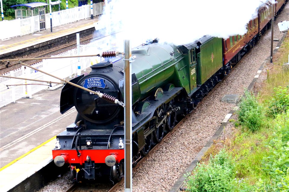 60103 'Flying Scotsman' at Oakleigh Park with 'The Yorkshireman' photo