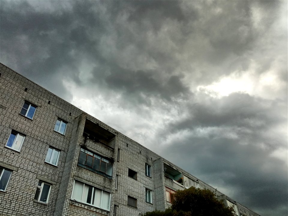 Grey sky