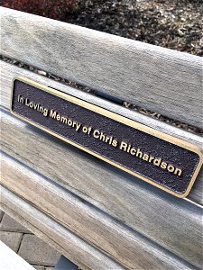 Had a seat on Chris Richardson’s bench in North Calgary. A nice spot overlooking the Calgary airport. photo