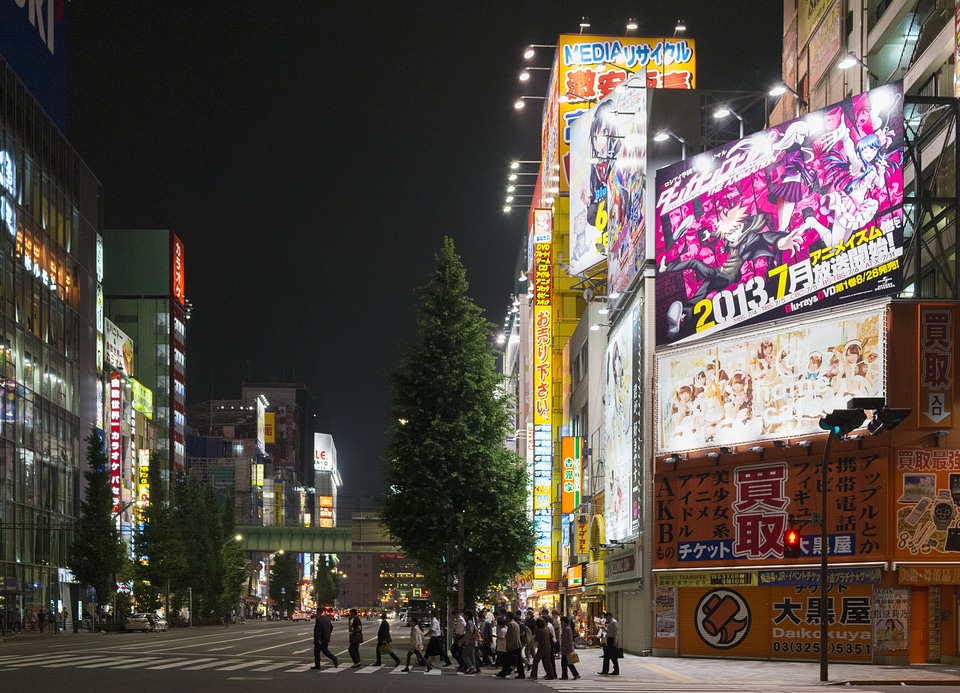 Cityscape in Akihabara, Tokyo
