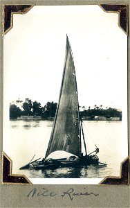 Boat on Nile River photo