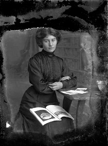 A lady with book, n.d.