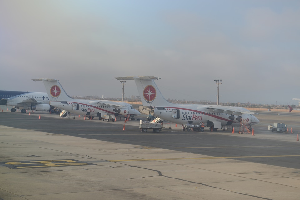 An airplane in Puerto Maldonado airport