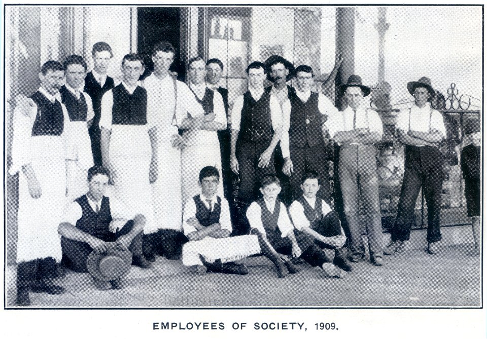 Employees of the Kurri Kurri Co-operative Society, 1909