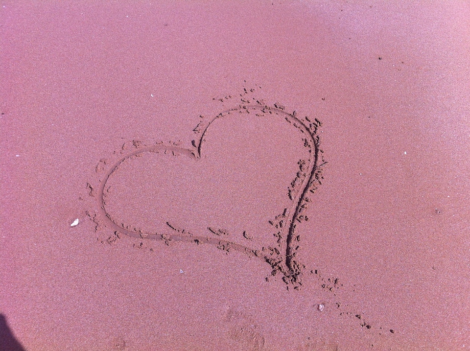 Love pink love pink beach photo