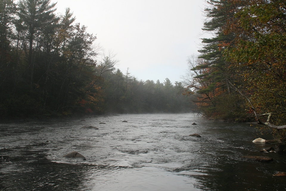 Autumn view in the White Mountains of New Hampshire
