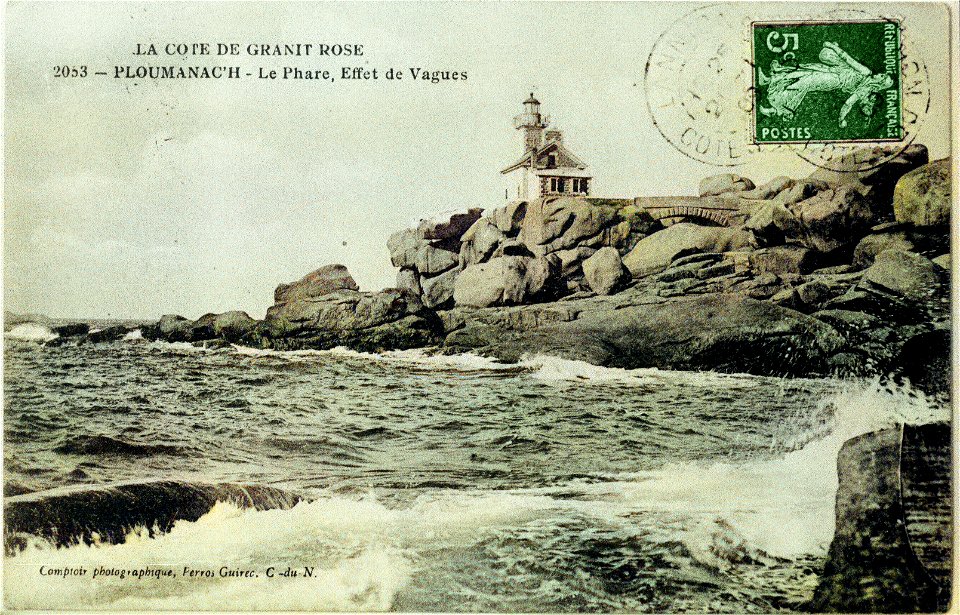 Perros-Guirec phare de Ploumanac'h circa 1910