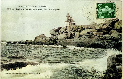 Perros-Guirec phare de Ploumanac'h circa 1910 photo