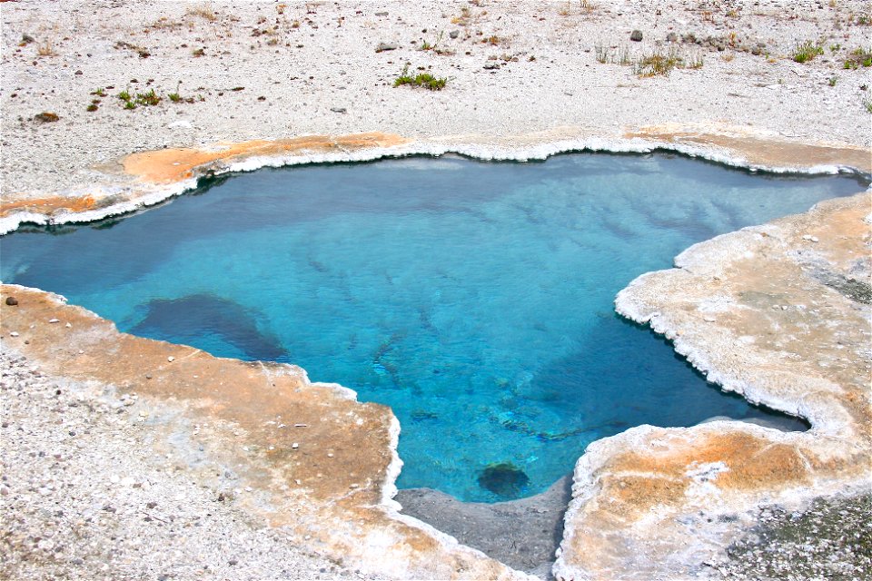 Aqua colored Hot Spring