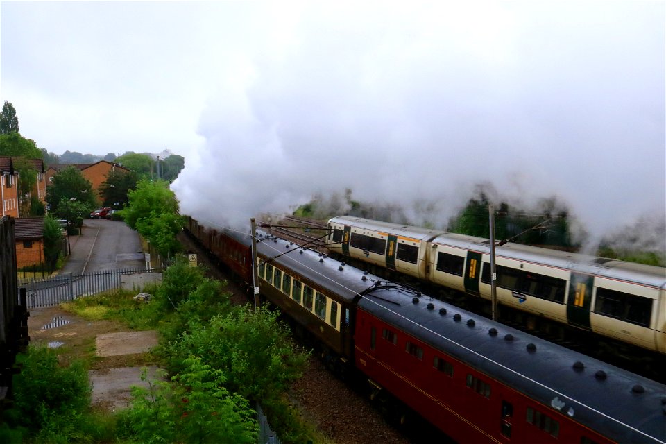 60103 Flying Scotsman at Oakleigh Park with 'The White Rose'