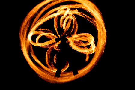 Fire Poi - Two people photo