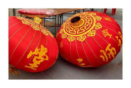 Everything red - preparing for Chinese New Year