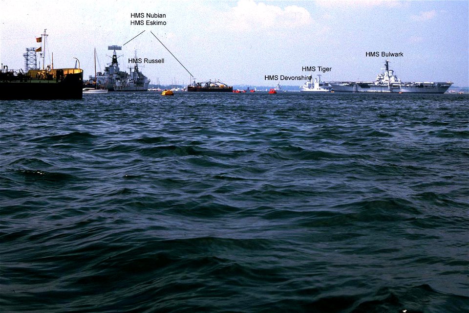 Portsmouth Harbour Disposal Lines with Detail (1983)