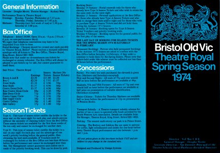 Bristol Old Vic Spring Season 1974
