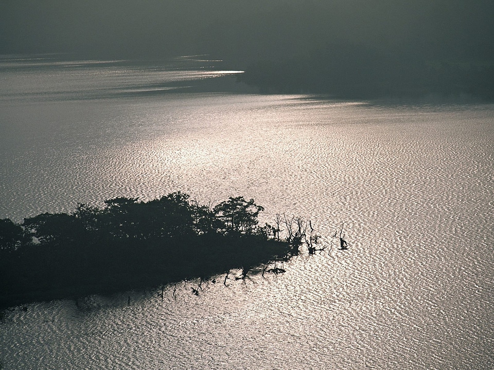 Beautiful landscape with island and sea
