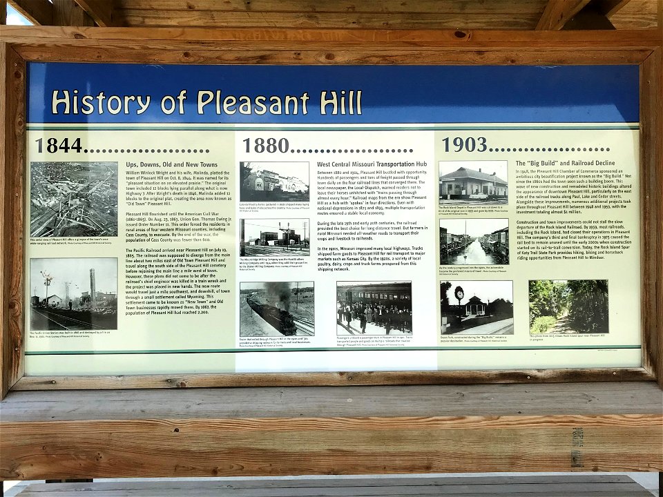 Pleasant Hill Trailhead - History of Pleasant Hill