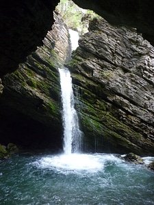 The lower Thur waterfall Gallen in Switzerland photo