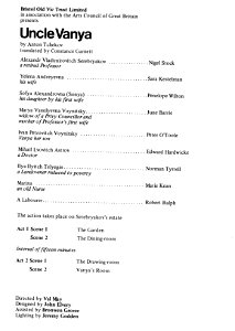 Bristol Old Vic, October 1973