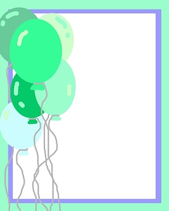 Boy's Birthday Balloon Invite photo