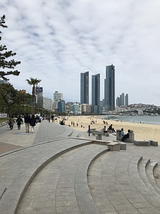 Haeundae Beach in Busan Korea photo